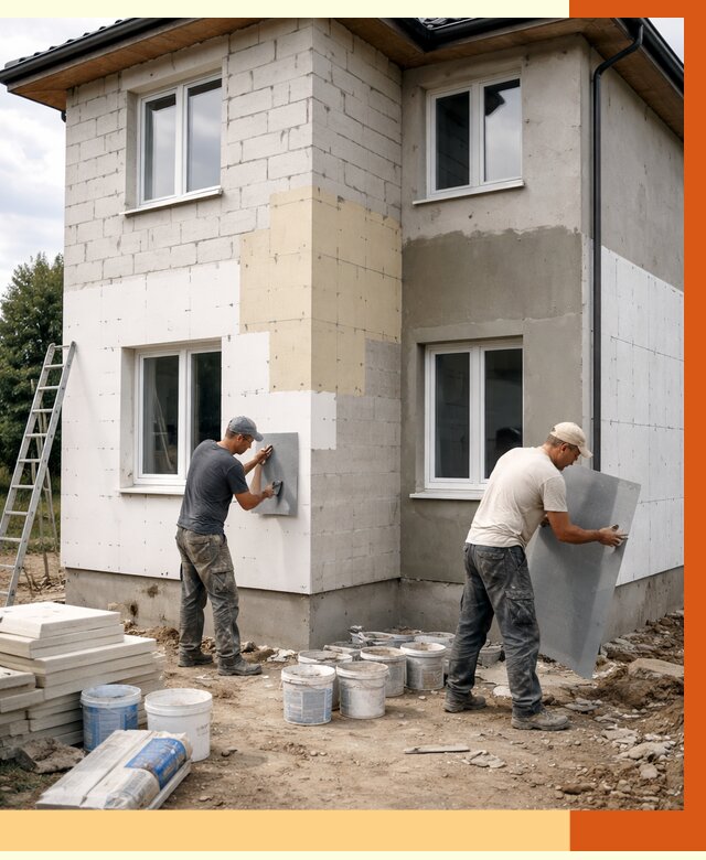 Утепление дома из газобетона в Калуге от 4248 руб./м² — заказать у ТепломастерКлг