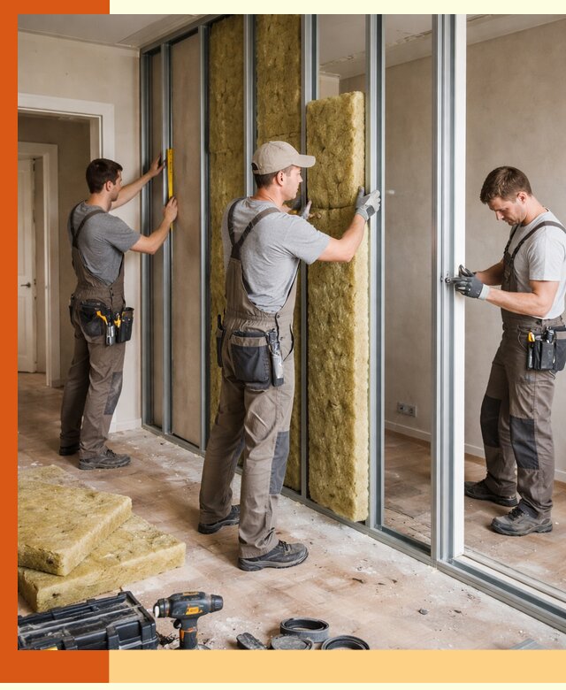 Шумоизоляция межкомнатных перегородок в Калуге эффективно и надёжно